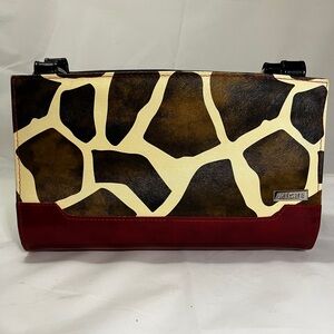 Retro Miche Purse Cover, Giraffe Print Purse Cover, Miche Purse, Great Condition